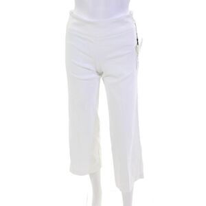 Estelle & Finn Womens High Rise Crop Wide Leg Pants White Size 0